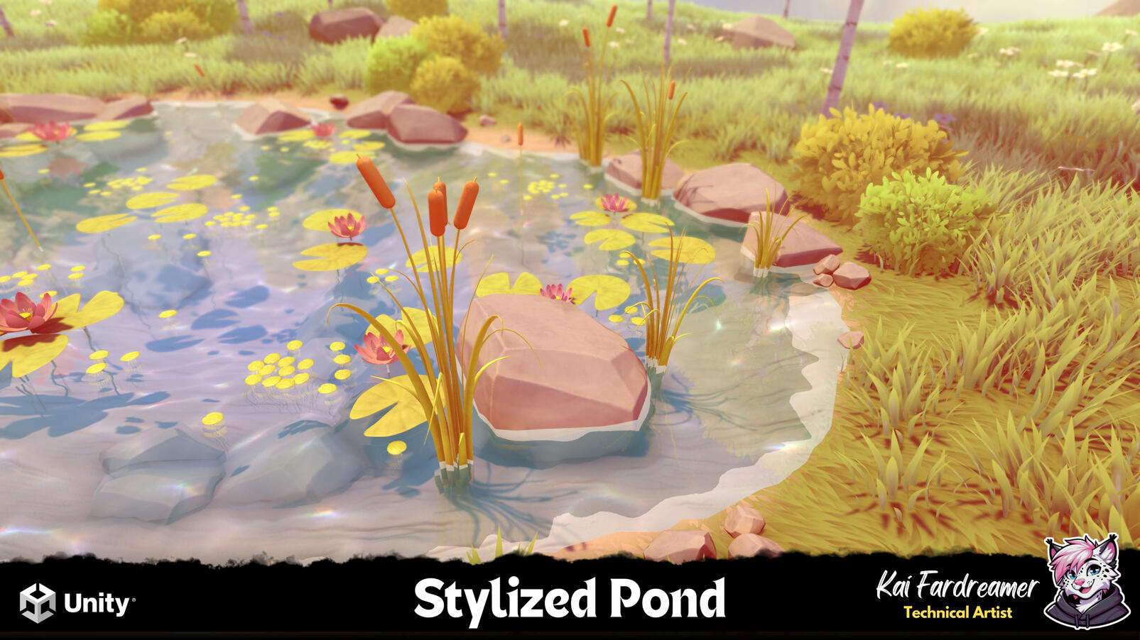 Stylized Pond A screenshot of the pond